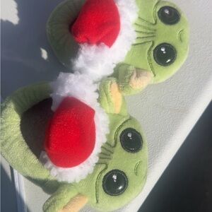 Disney Baby Yoda Holiday Baby Slippers